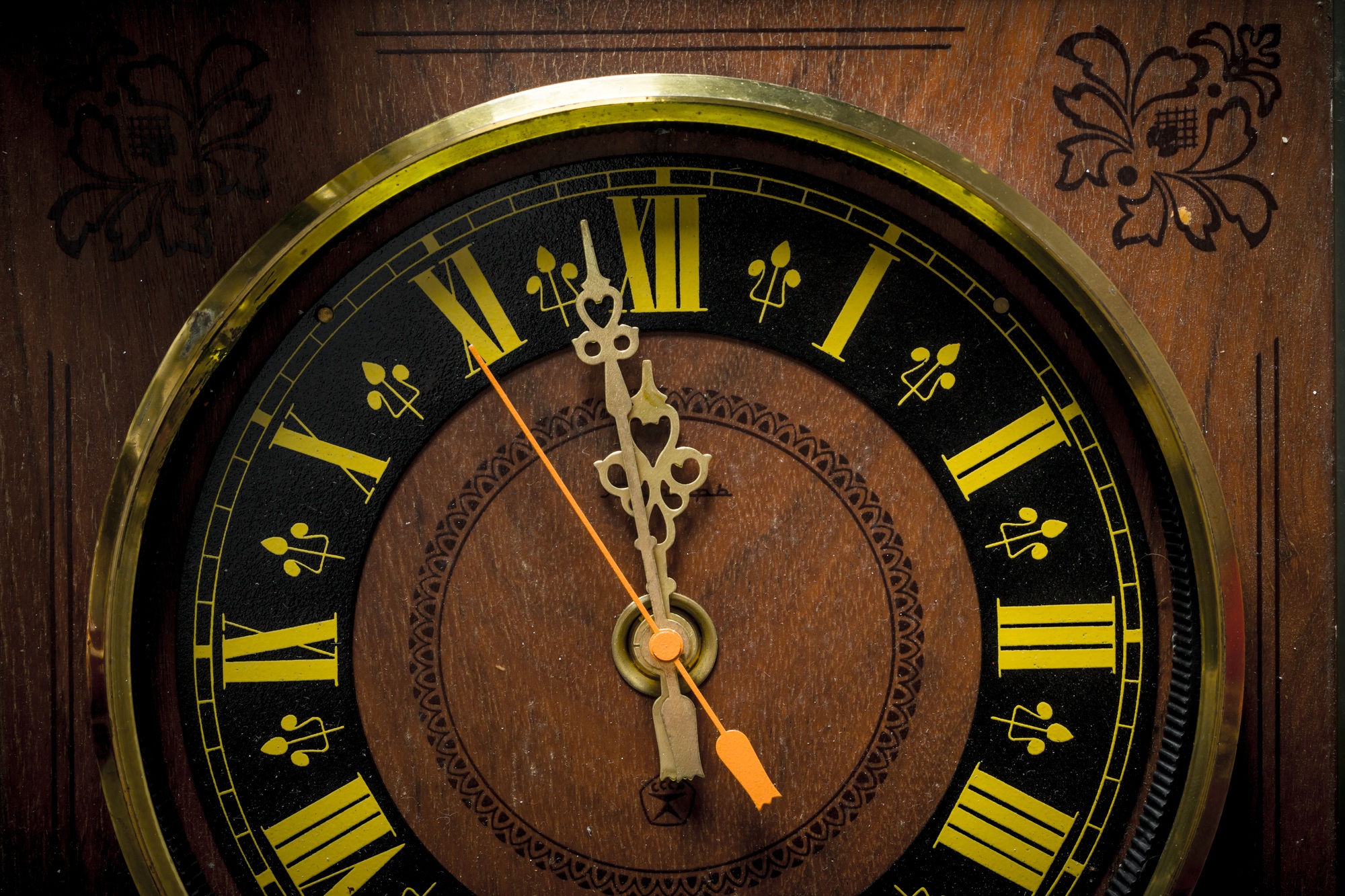 Christmas retro clock.